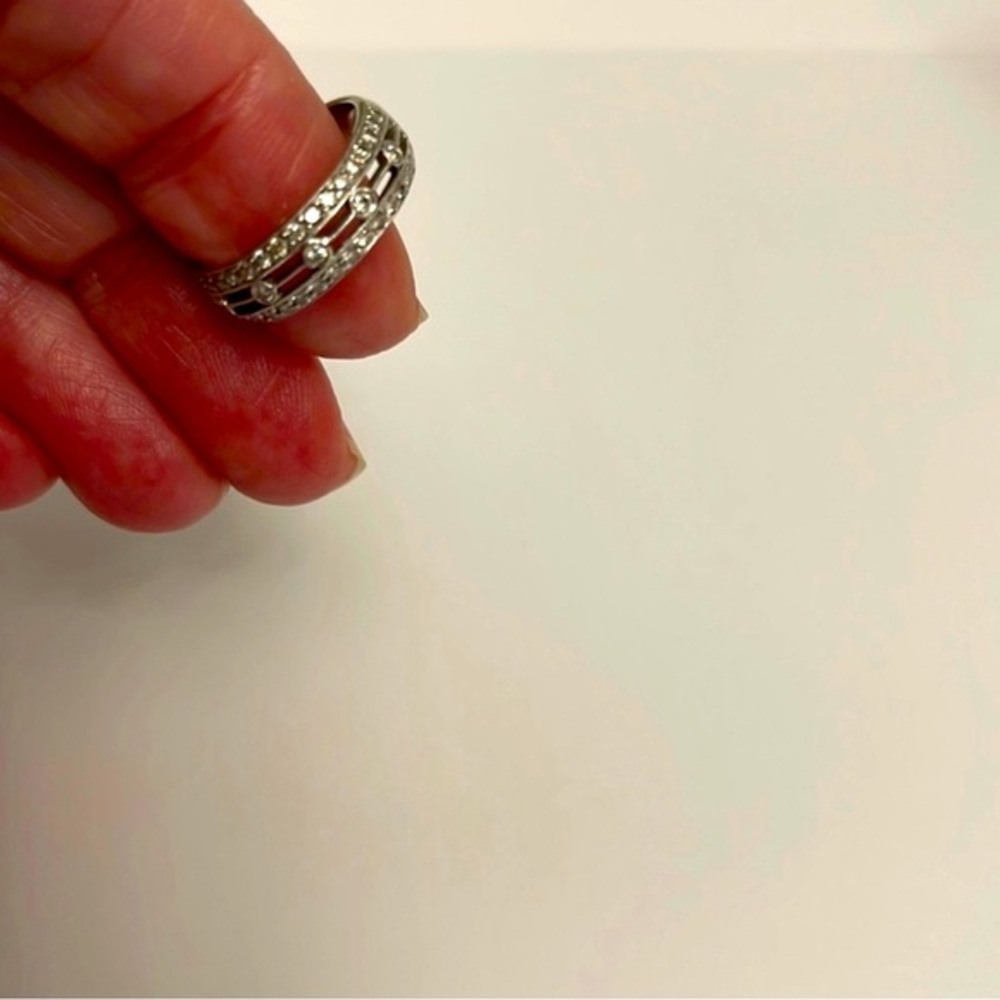 Diamond Ring Wedding Band White Gold Size 6.5